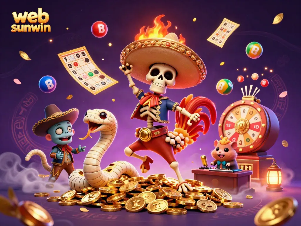 Experience the excitement of gambling with web sunwin, featuring vibrant characters and engaging game elements.