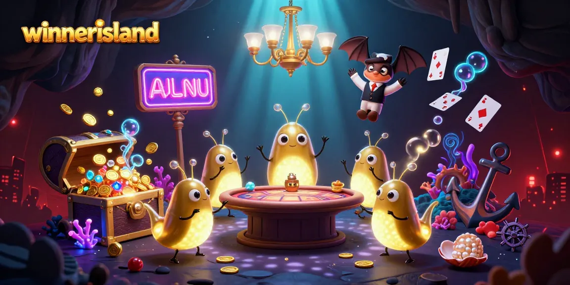 Engage with the winnerisland casino scene as glowworms illuminate the gaming experience with vibrant colors.