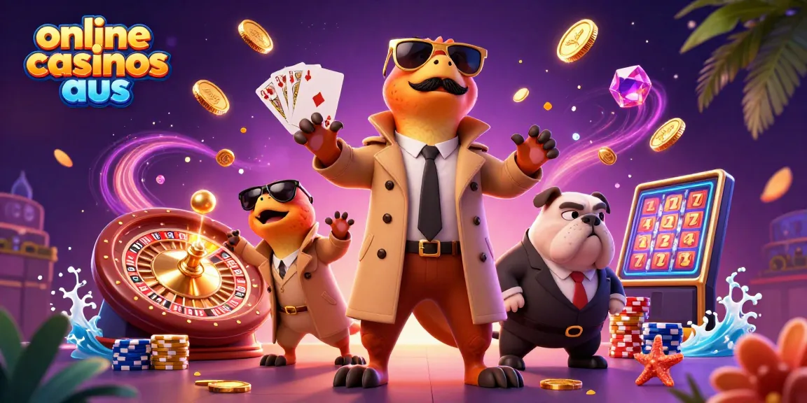 Experience a vibrant scene with online casinos aus, showcasing raptors in a trench coat entering a VIP lounge.