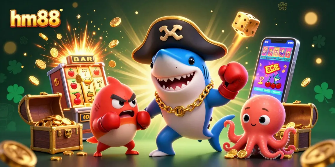 Engage with hm88's thrilling casino experience featuring vibrant characters, jackpots, and lively gaming action.